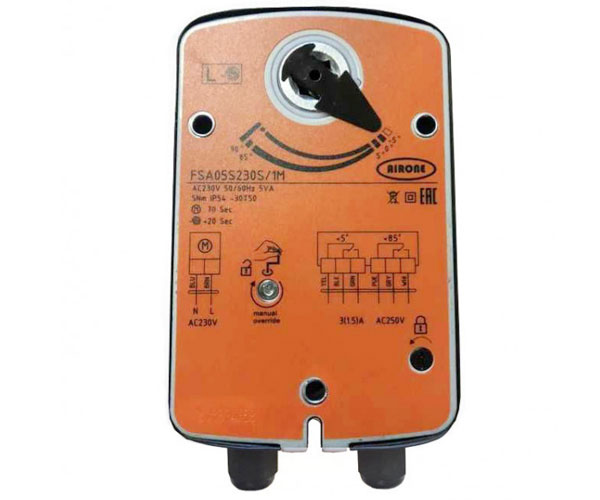 Электропривод AIRONE FSA10S230S с пружинным возвратом