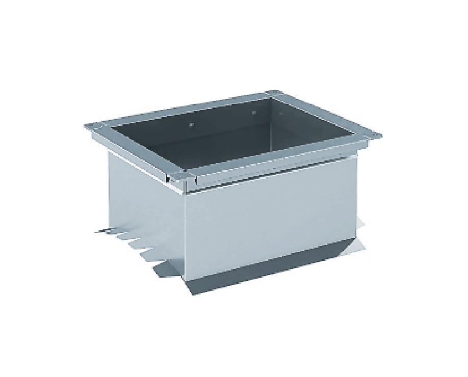 Врезка прямоугольная в круглый канал