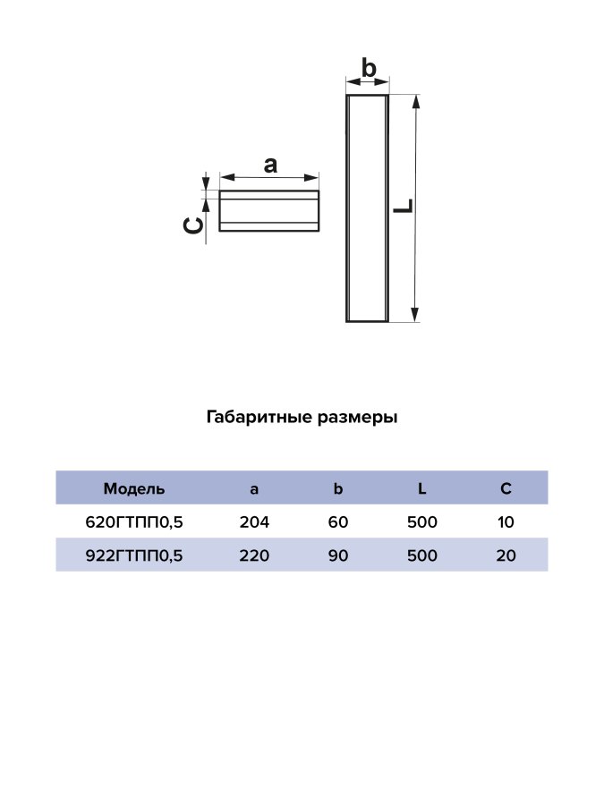 Шумоглушитель ГТПП 90х220 прямоугольный L0,5м пластик ERA
